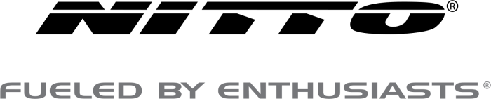 Nitto Fueled by Enthusiasts Logo Gray PNG